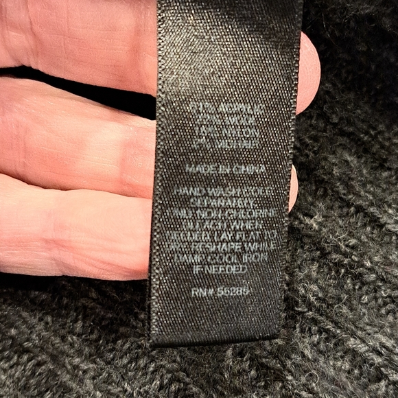 EXPRESS WOOL BLEND MID-LENGTH OPEN FRONT CARDIGAN. DK GRAY S - Picture 8 of 8